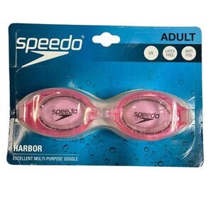 Speedo Adult Goggles Harbor UV Latex Free Anti Fog-New Sealed‎
